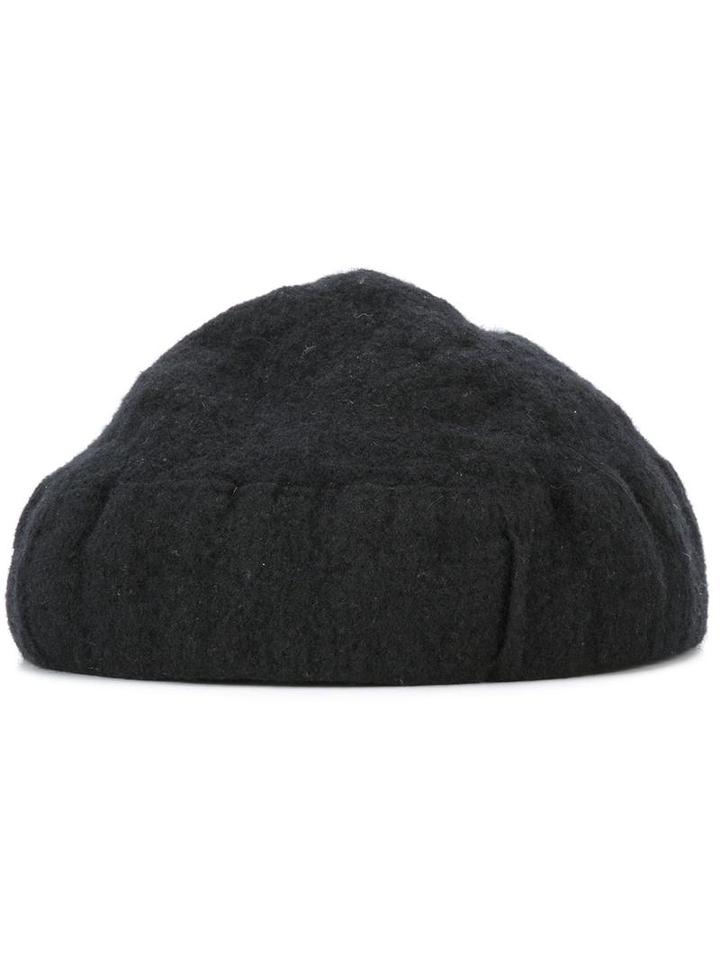 Cedric Jacquemyn 'shrink' Cap, Men's, Size: Medium, Black, Virgin Wool