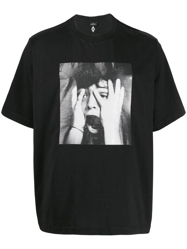 Marcelo Burlon County Of Milan Scared Face T-shirt - Black