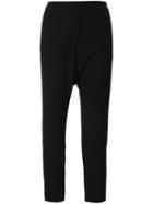 Nili Lotan Cropped Slim Trousers, Women's, Size: 4, Black, Polyester
