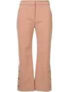 Dion Lee Cropped Straight Leg Trousers - Brown