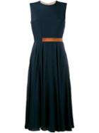 Roksanda Pleated A-line Dress, Women's, Size: 6, Blue, Silk/acetate/polyamide