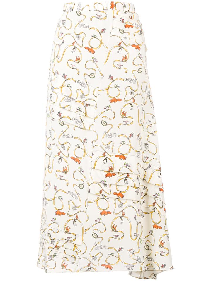 Marni Playful Print Skirt - Nude & Neutrals