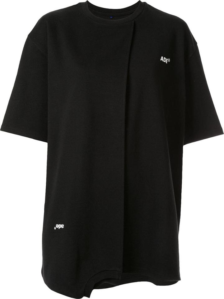Ader Error Half Flipped T-shirt - Black