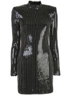 Haney Caterina Beaded Mini Dress - Black