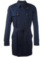 Sealup Belted Trench Coat - Blue
