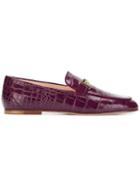 Tod's Croc-effect Loafers - Pink