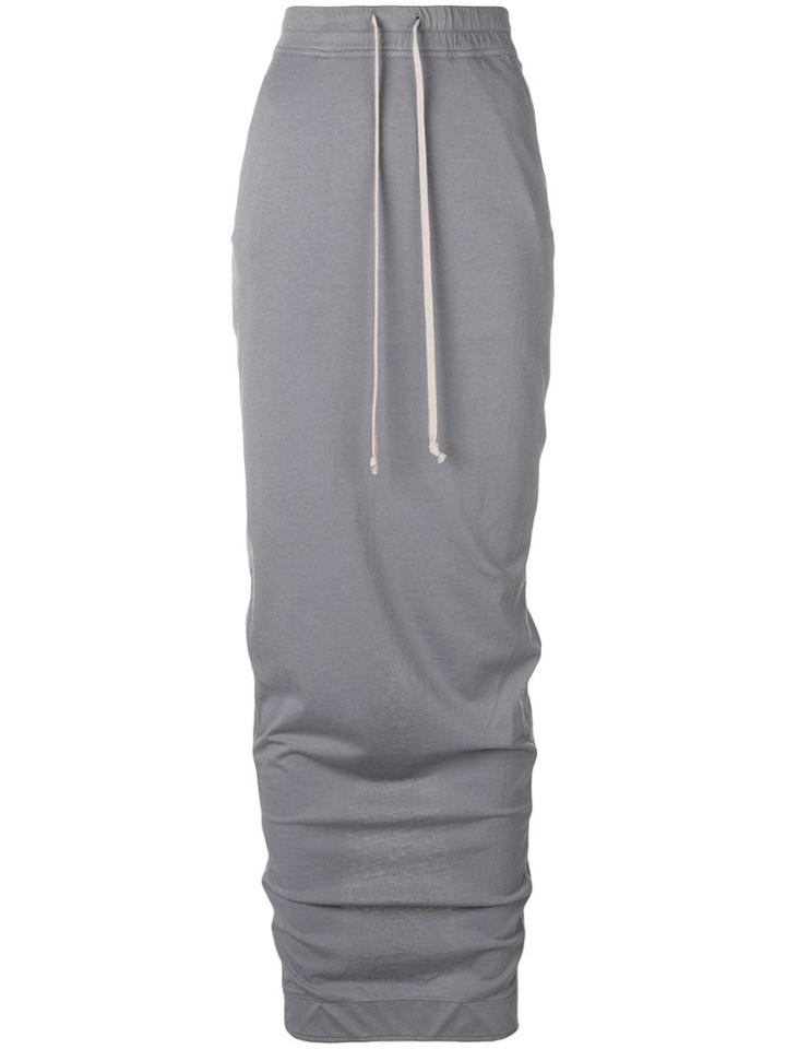 Rick Owens Drkshdw Long Drawstring Skirt - Blue
