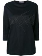 Fabiana Filippi Mesh Insert Top - Blue