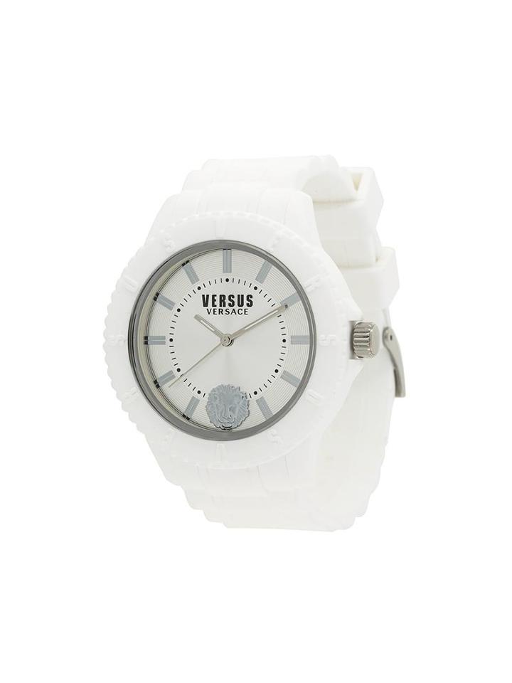 Versus Round Shape Watch, Men's, White