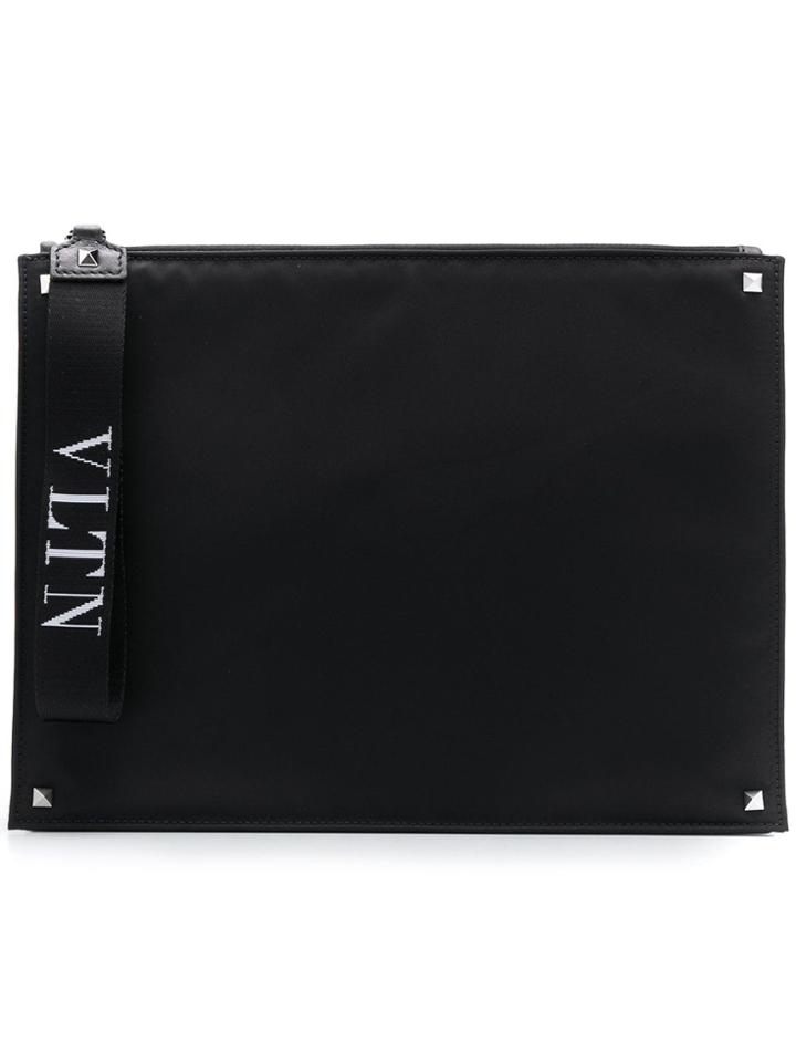 Valentino Valentino Garavani Vltn Strap Clutch - Black