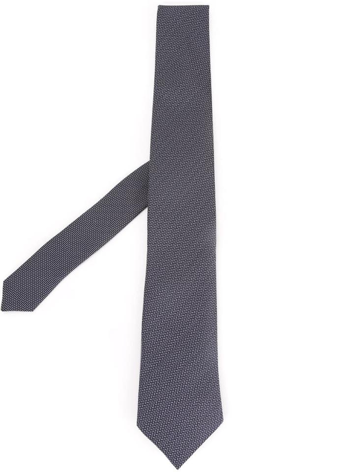 Gieves & Hawkes Geometric Tie - Black
