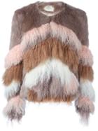 Urbancode Furry Striped Jacket
