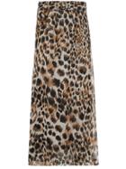 Nanushka Nataal Ocelot Leopard Print Maxi Skirt - Multicolour