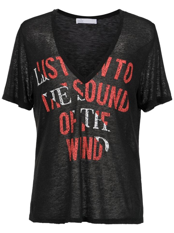 Nk Fringed Blouse - Black