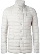 Herno Buttoned Puffer Jacket, Men's, Size: 52, Nude/neutrals, Polyamide/polyurethane