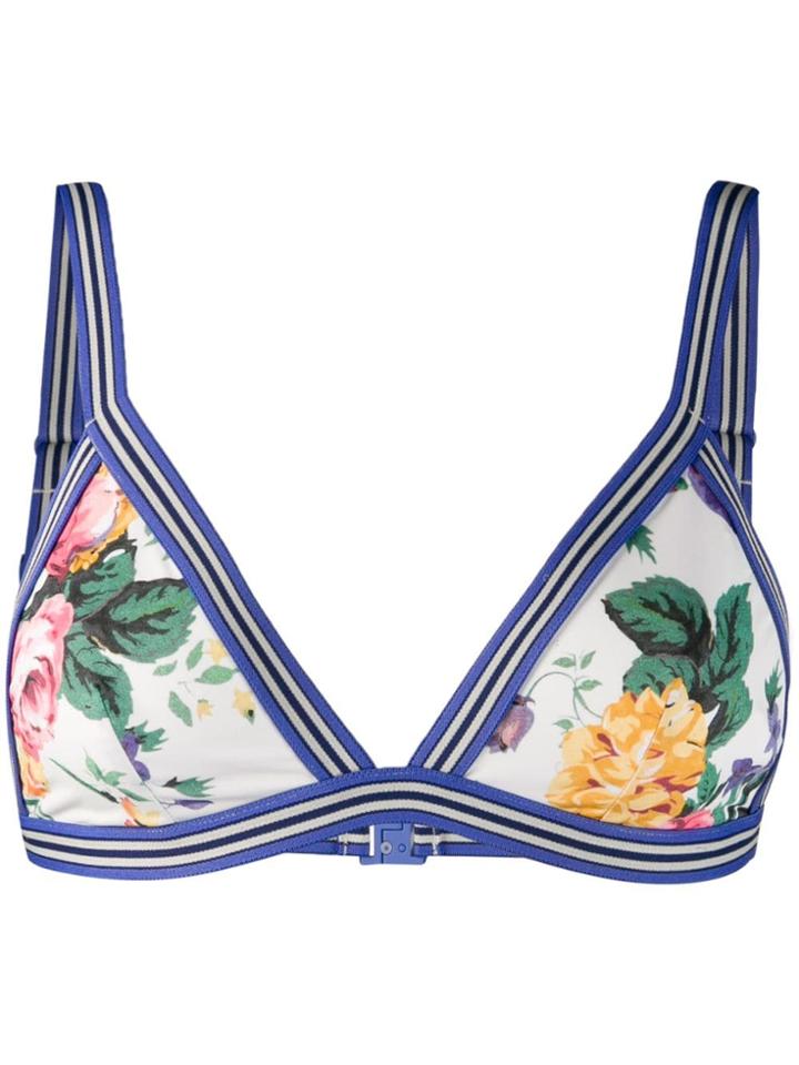 Zimmermann Floral Bikini Top - White