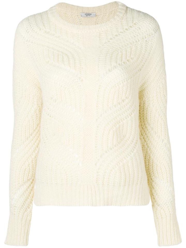 Peserico Braid Knit Sweater - Yellow & Orange