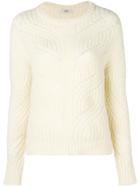 Peserico Braid Knit Sweater - Yellow & Orange