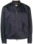 Oamc Back Print Bomber Jacket - Blue