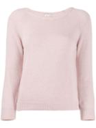 L'autre Chose Slim-fit Crew Neck Jumper - Pink