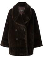 Fendi Vintage Faux Fur Coat, Women's, Size: 46, Brown
