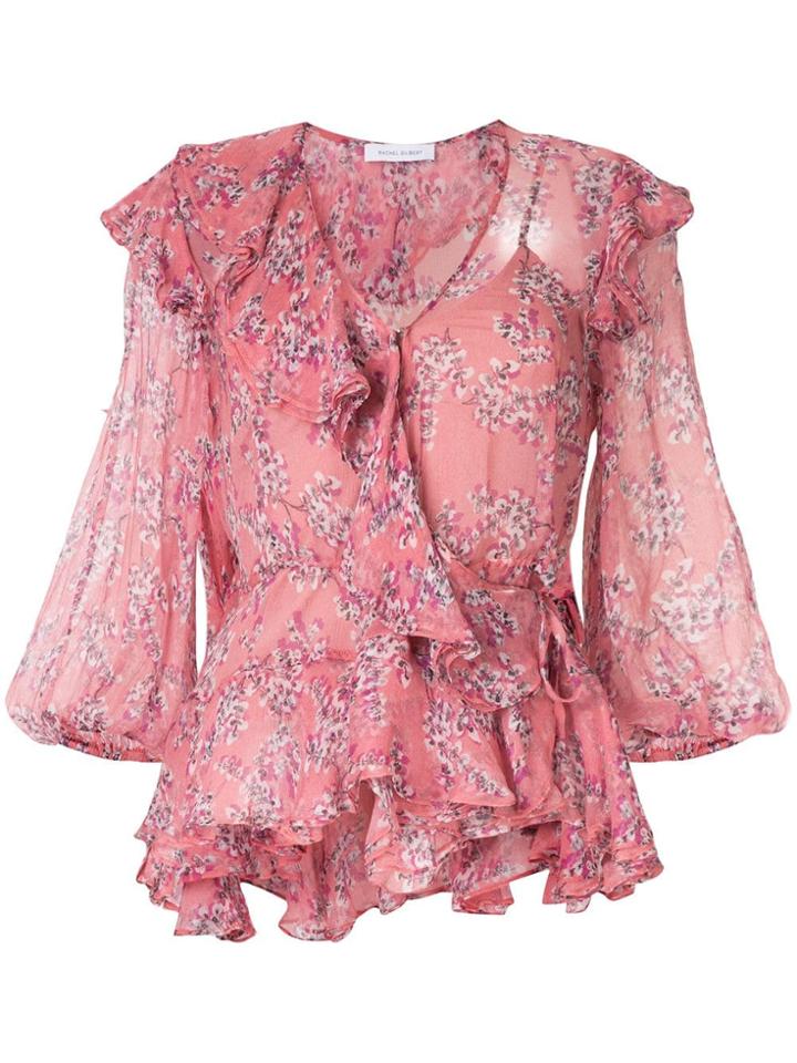 Rachel Gilbert Chiara Ruffle Top - Pink