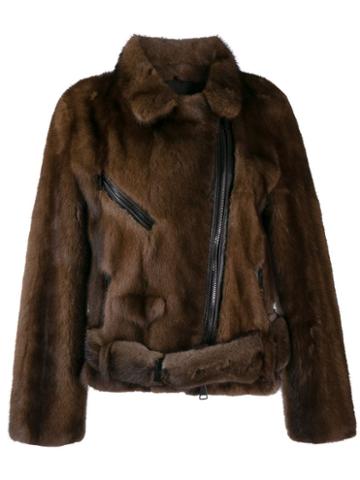 Numerootto Valerie Biker Jacket - Brown