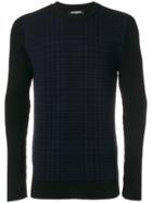 Balmain Prince Of Wales Checked Jumper - Blue