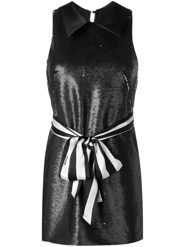 Styland Sequin Embellished Dress - Black