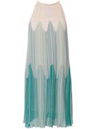 M Missoni Pleated Midi Dress - Green