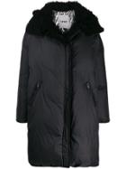 Yves Salomon Army Hooded Oversized Coat - Black
