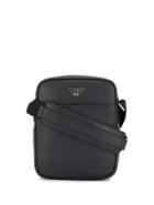 Emporio Armani Logo Plaque Shoulder Bag - Black