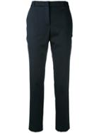 Kiltie Cropped Trousers - Blue