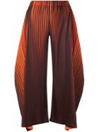 Pleats Please By Issey Miyake Micro Pleated Trousers - Orange