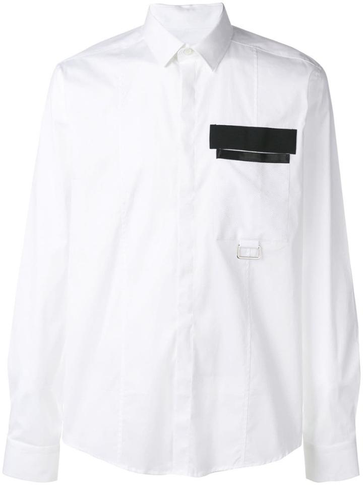 Les Hommes Open Pocket Shirt - White