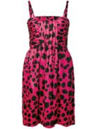 Moschino Pre-owned Cheetah Print Midi Dress - Pink