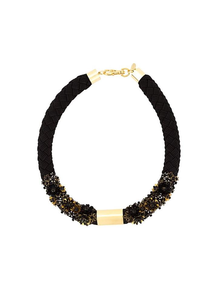 Megan Park 'jet Flora' Choker, Women's, Black
