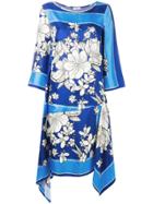 P.a.r.o.s.h. Salto Silk Dress - Blue