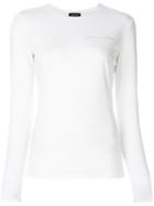 Armani Jeans Logo Print Top - White