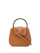 Nico Giani Patterned Top Handle Tote Bag - Brown