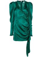 Magda Butrym Carlot Draped Mini Dress - Green