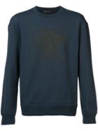 Versace - Medusa Print Sweatshirt - Men - Cotton - S, Blue, Cotton
