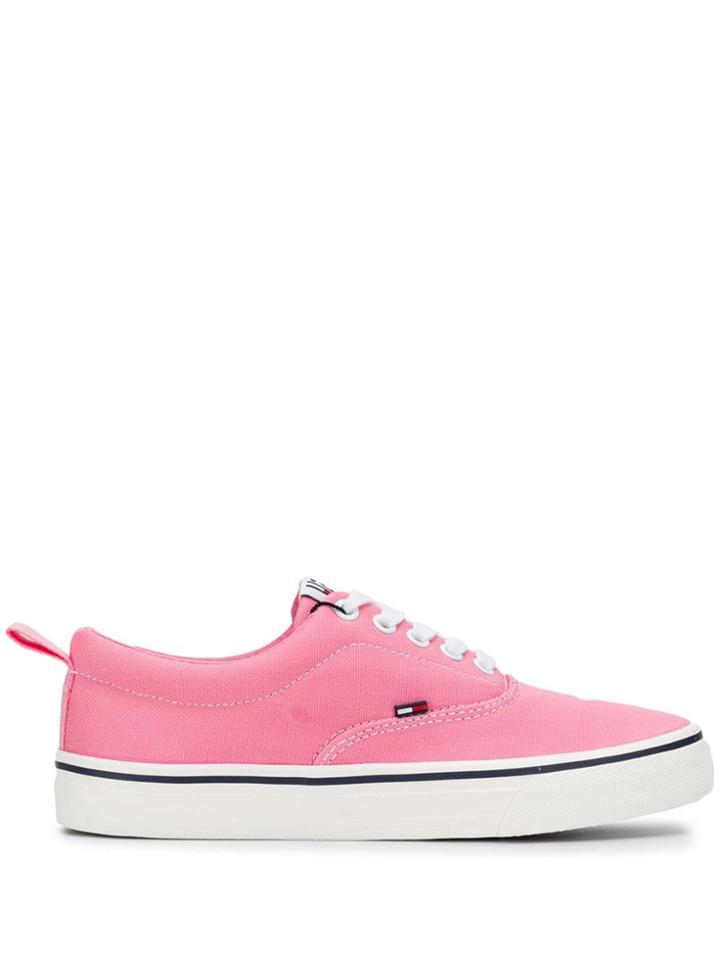 Tommy Jeans Lace-up Sneakers - Pink