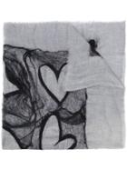 Faliero Sarti Webbed Heart Scarf - Grey