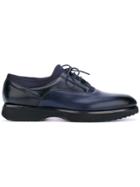 Santoni Chunky Sole Derby Shoes - Black