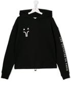 Les Coyotes De Paris Logo Print Hoodie - Black