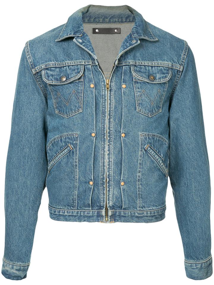 Minedenim Cropped Denim Jacket - Blue