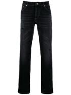 Brunello Cucinelli Distressed Slim-fit Jeans - Black
