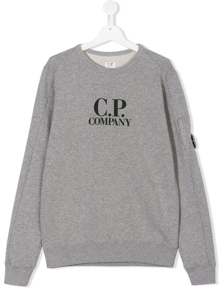 Cp Company Kids Teen Branded Sweatshirt - Grey