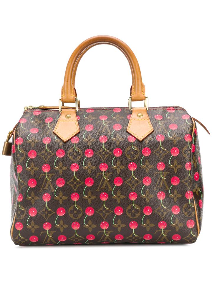 Louis Vuitton Vintage Cherry Speedy 25 Bag - Brown